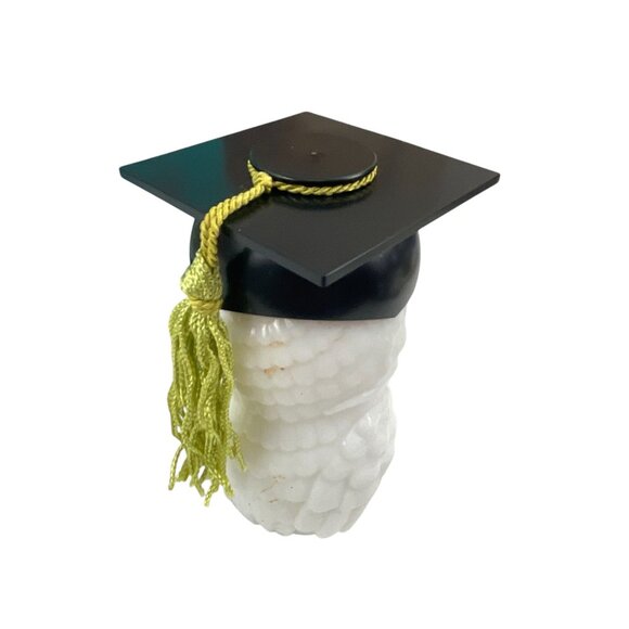 Avon Dr. Hoot Wild 1977 Milk Glass Graduate Country After Shave 4 Fl. Oz. Owl Bo - Picture 3 of 7